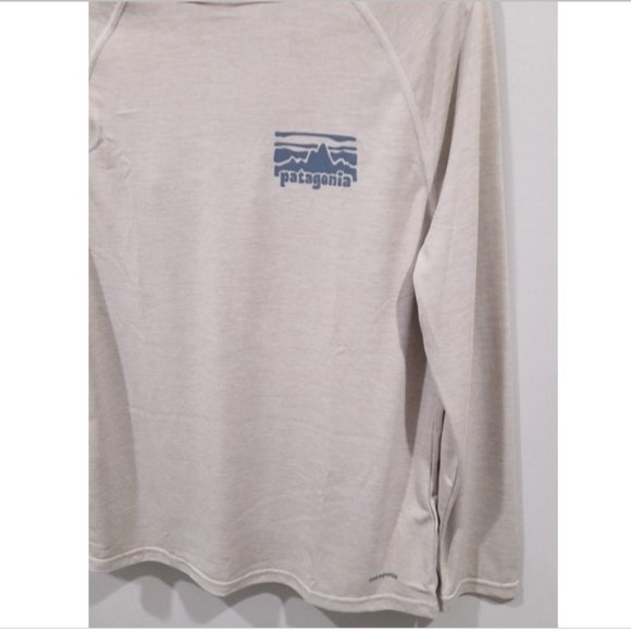 New Patagonia Kid's Capilene Cool Daily Hoody /Pumice X-DYE/ Size L - Picture 3 of 5